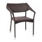 Flash Furniture Espresso PE Rattan Wicker Patio Dining Chair TT-TT002-ESP-GG - alternate 3